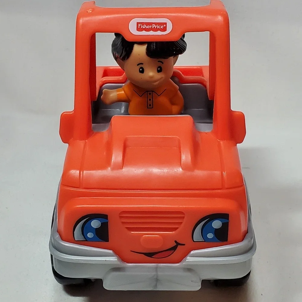 Fisher Price Little People Help a Friend Orange Pick Up Truck ATV Off Road 2017